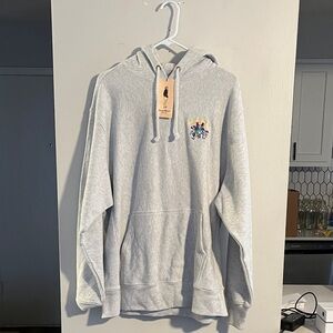 Rowing Blazers Light Gray Harry’s New York Bar Hoodie with Embroidered Crest